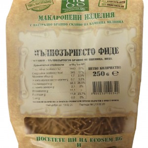 Пълнозърнесто Фиде 250г